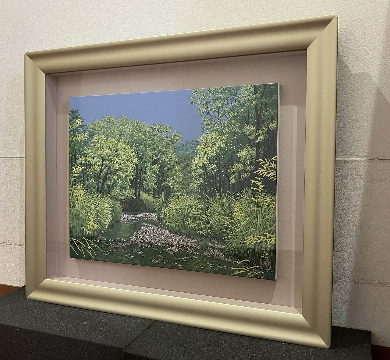 夏の小川 | Gallery Enatsu 江夏画廊 | ハートウォーミングな絵画と