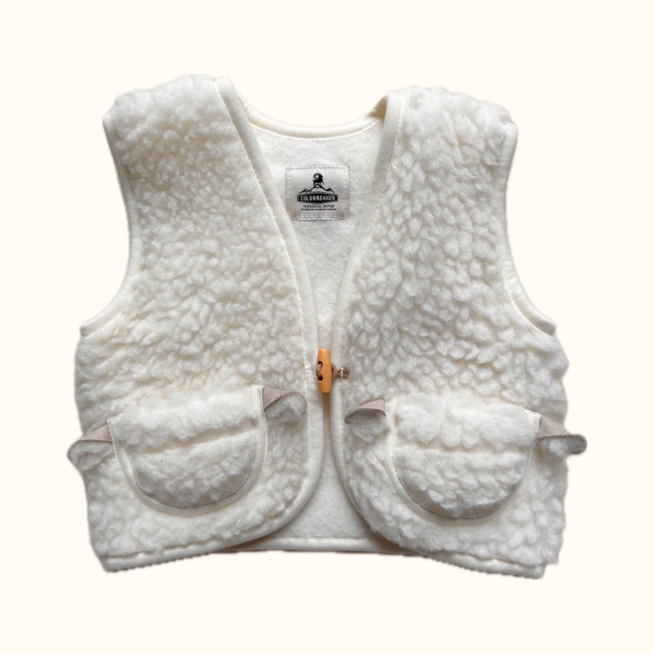 《 予約商品 》COLD BREAKER (ALWERO) / Alpi Piping Vest / Natural