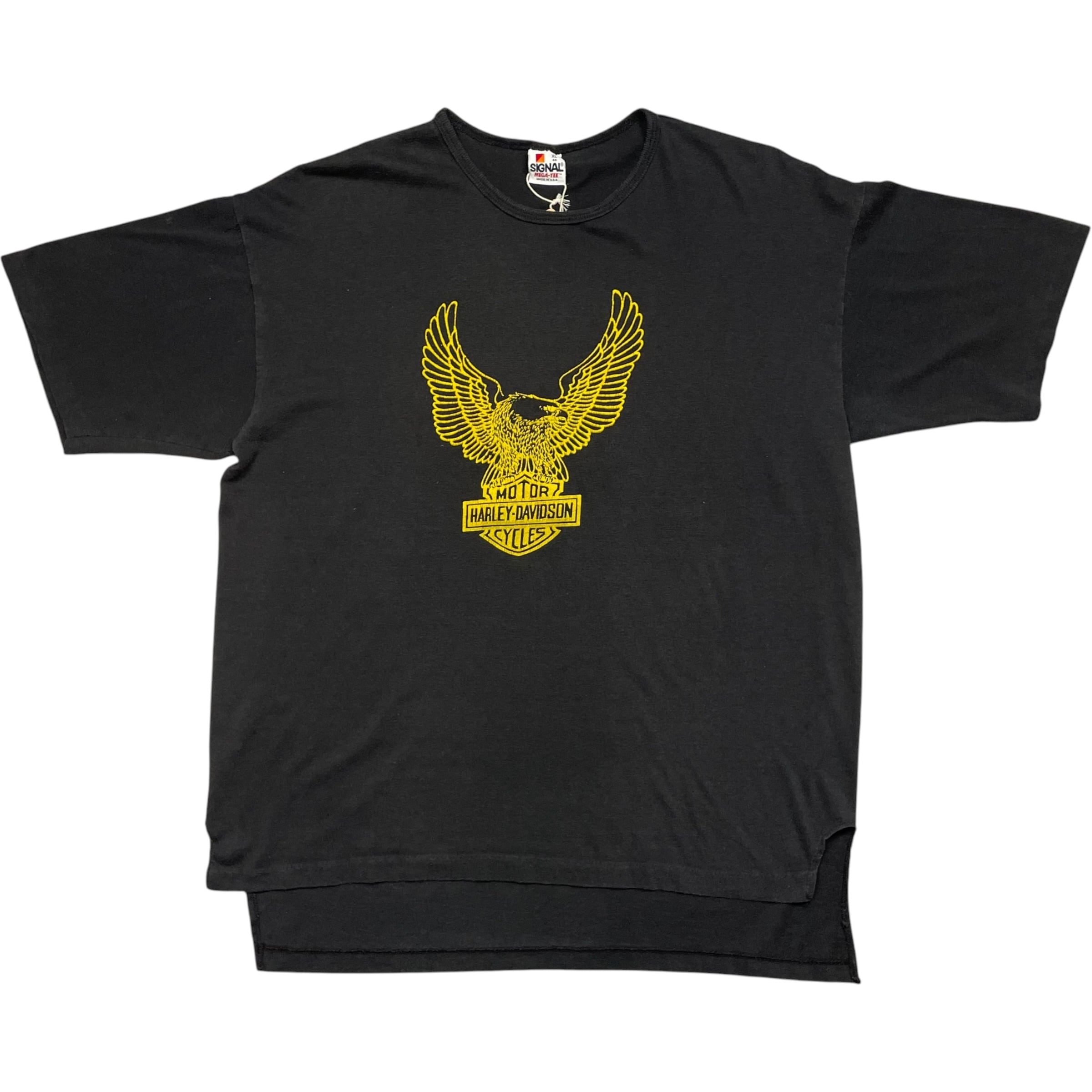 《XL》 SIGNAL シグナル Tシャツ プリント ブラック USA製 90年代〜 no.10296