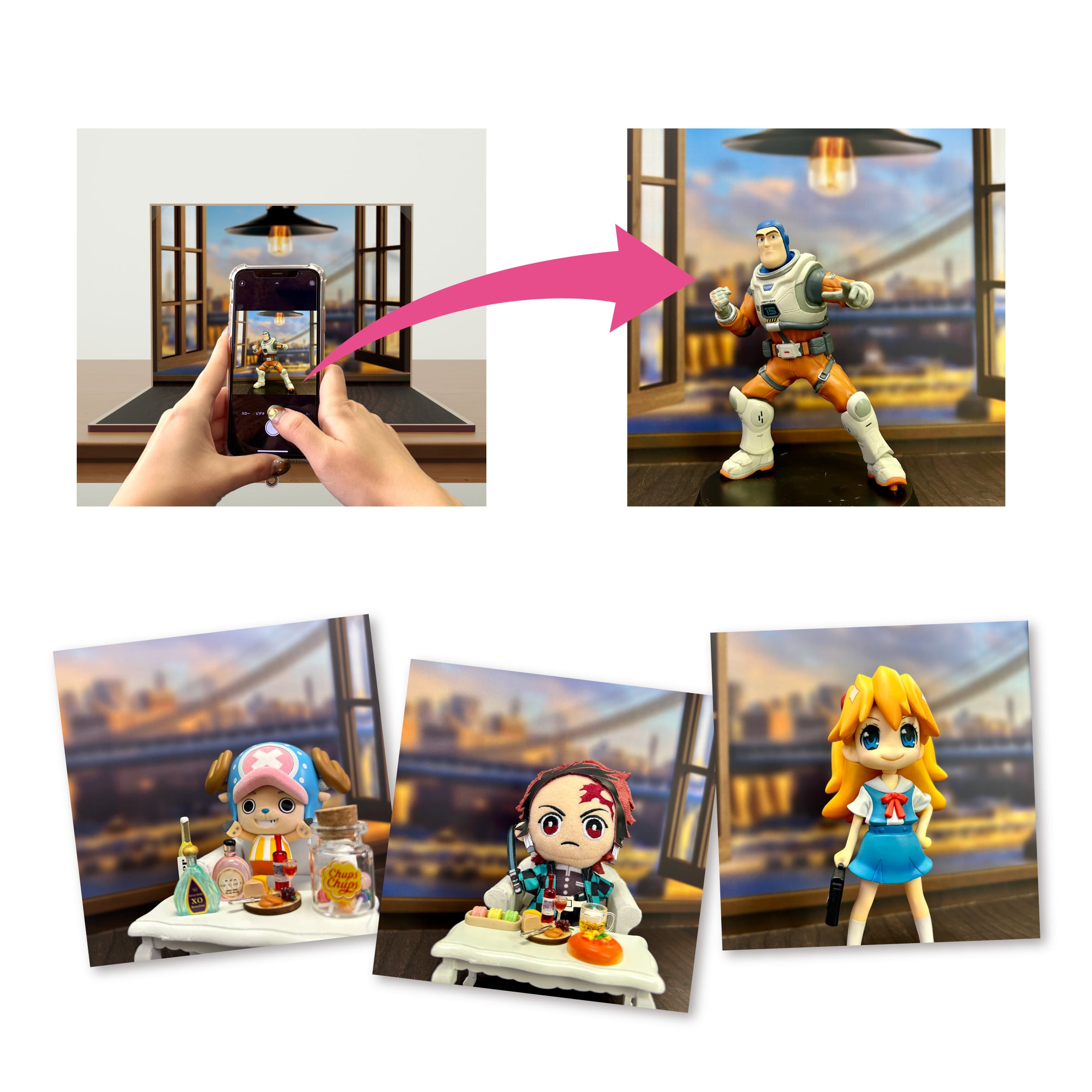 フィギュア用撮影ブースセット012（figure photo booth set 012