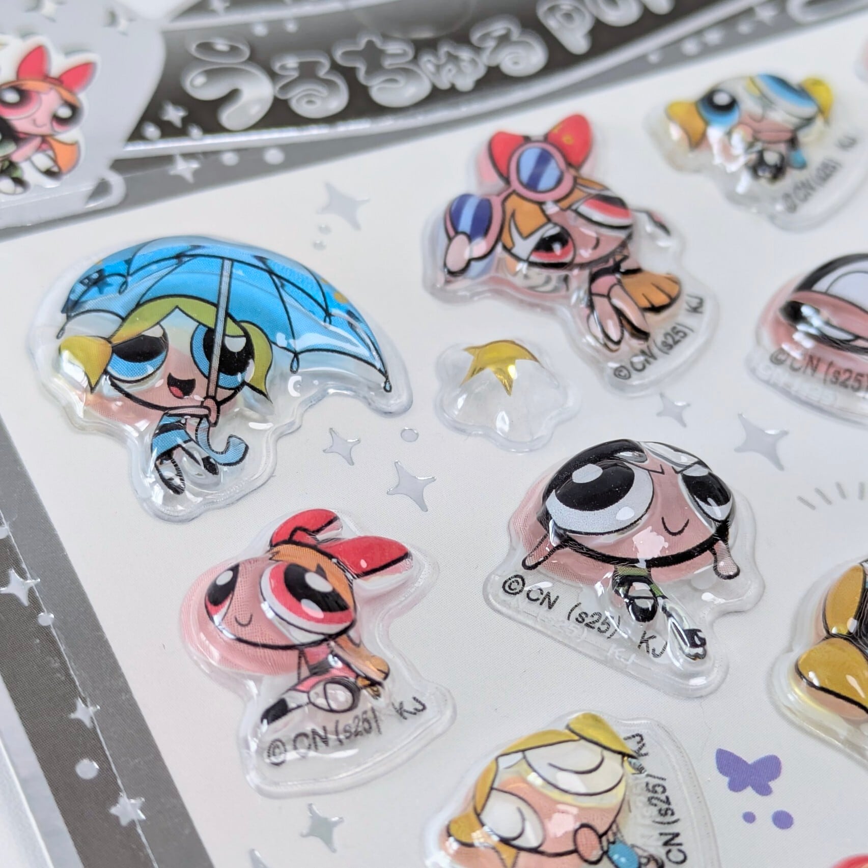 送料無料!【 The Powerpuff Girls / パワーパフガールズ 】ぷくぷくシール / STICKER(ステッカー) / 立体ステッカー 〚アメリカン雑貨 アメトイ〛