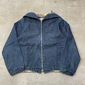 Ⓚ1960s REVERSIBLE PATCHWORK DENIM JACKET "SAILOR COLLAR"