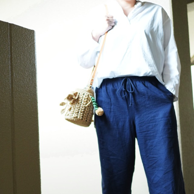 Raffia Bucket Bag with Signature Charm