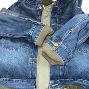【sacai / Levi's】サカイ リーバイス デニム × ナイロンツイル MA-1 ジャケット リバーシブル