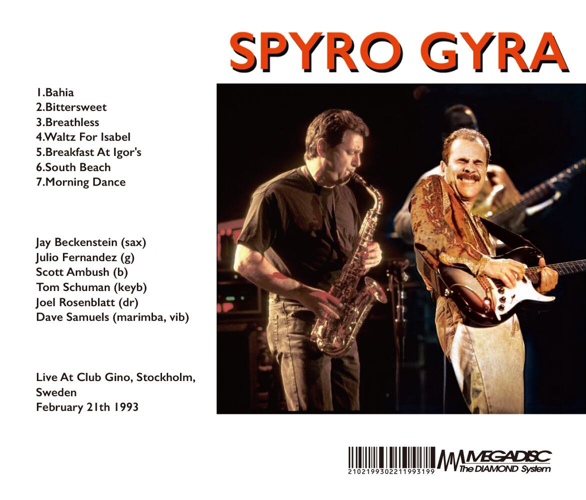 SPYRO GYRA / STOCKHOLM 1993(1CDR) | Cyberseekers Select SPYRO GYRA / STOCKHOLM 1993(1CDR) | Cyberseekers Select