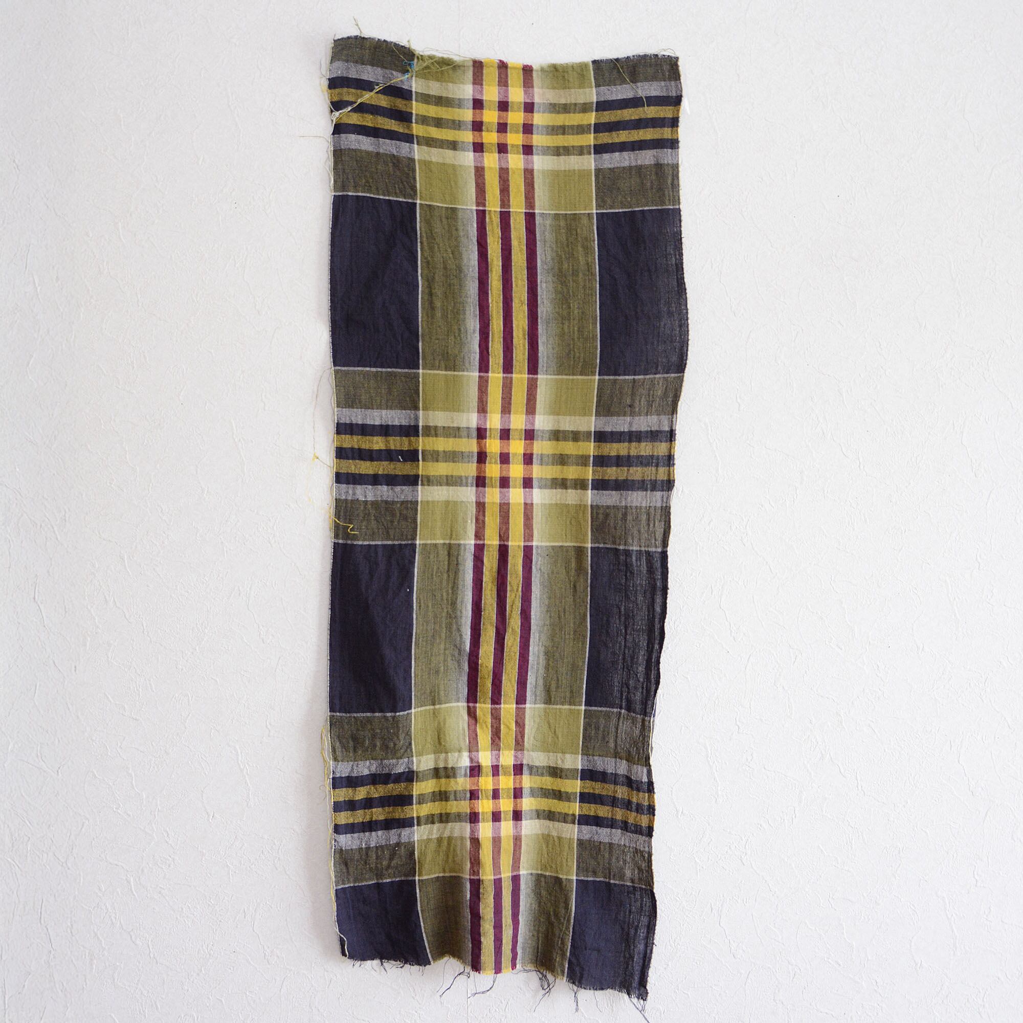 昭和レトロ 古布 布団皮 格子柄（チェック）昔もんぺ ゆったり 昭和レトロ 古布 布団皮 格子柄（チェック）昔もんぺ ゆったり 昭和