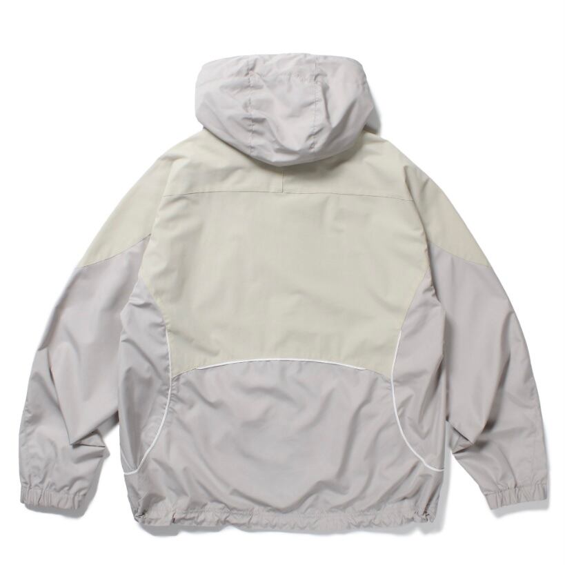 CABARET POVEL / BREATHABLE HOODED TRACK JACKET - Lt.GREY | DEXIM CABARET POVEL / BREATHABLE HOODED TRACK JACKET - Lt.GREY | DEXIM