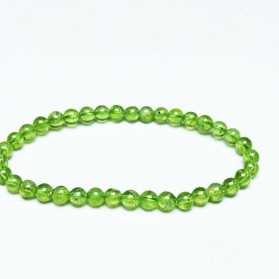 ペリドット ブレスレット 5mm 一点物 メール便可 [M便 1/10] 111-44994