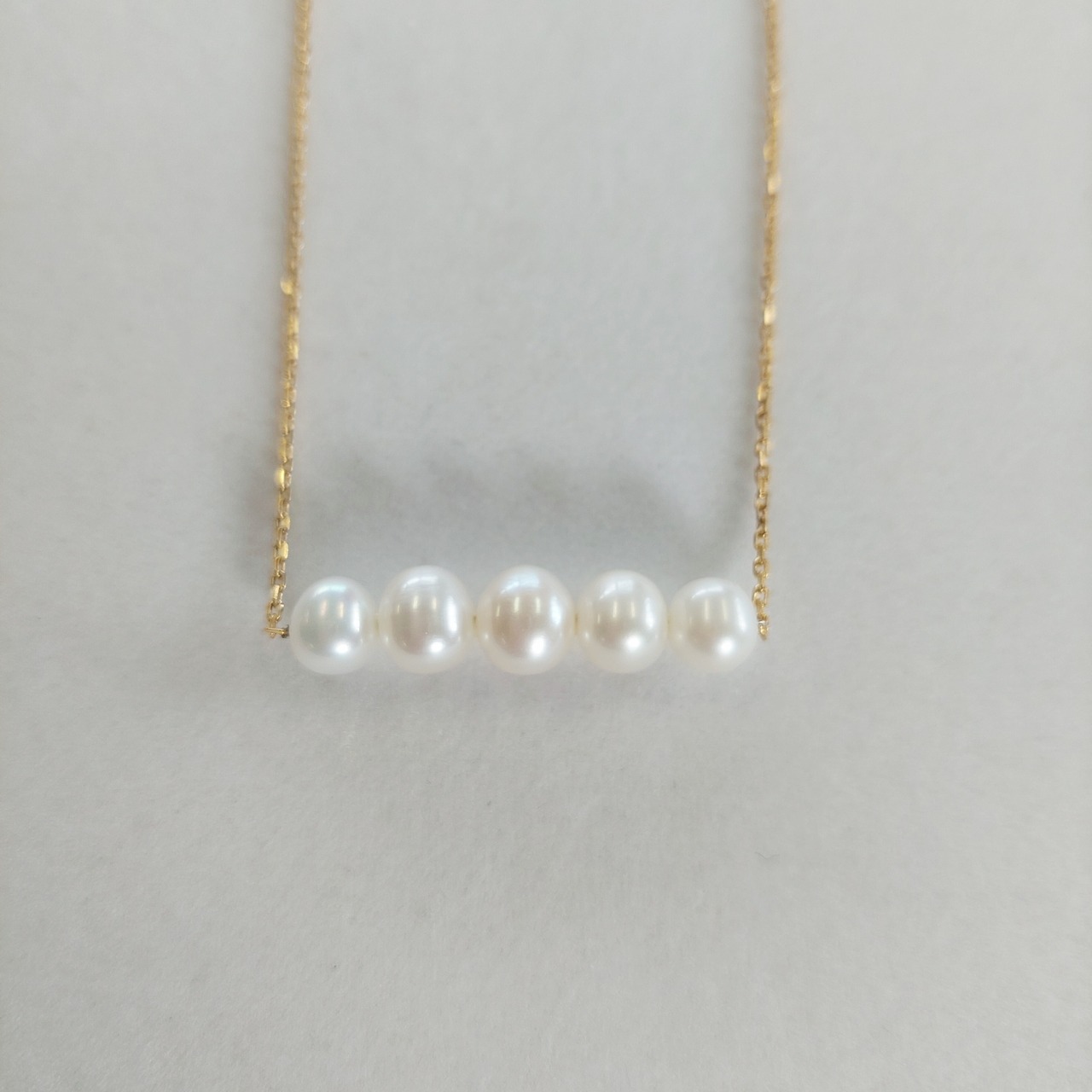 淡水真珠ネックレス・ロング・5個タイプ