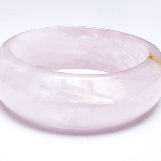 ローズクォーツ バングル 一点物 メール便可 [M便 1/10] 111-37080
