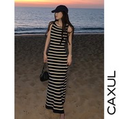 Nautical Stripe Knit Dress/3color