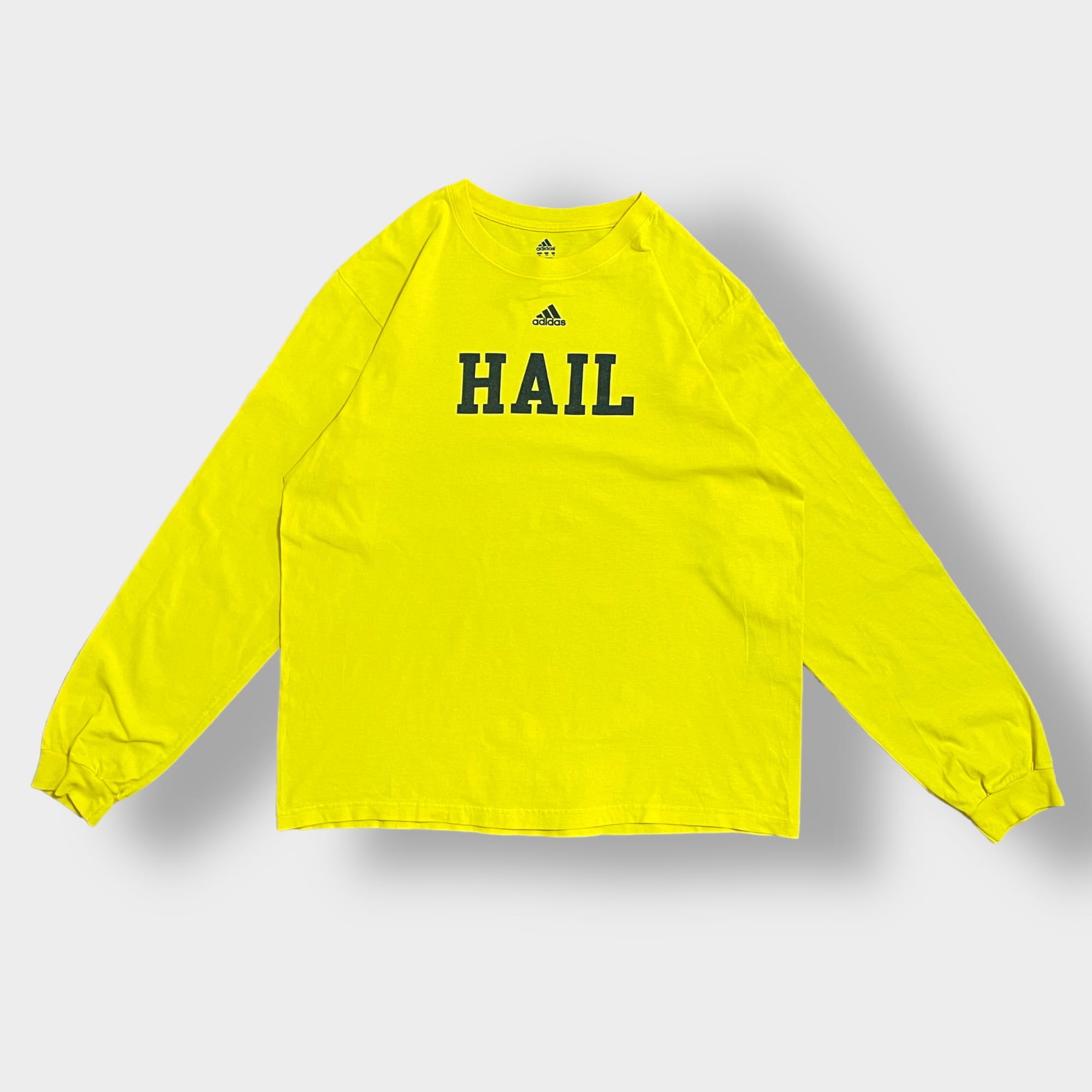 adidas】HAIL ロゴ ロンT ロングTシャツ 長袖Tシャツ プリント X-LARGE ...