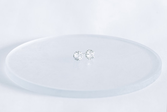 kioku Pierced earrings (Harkimer diamond)