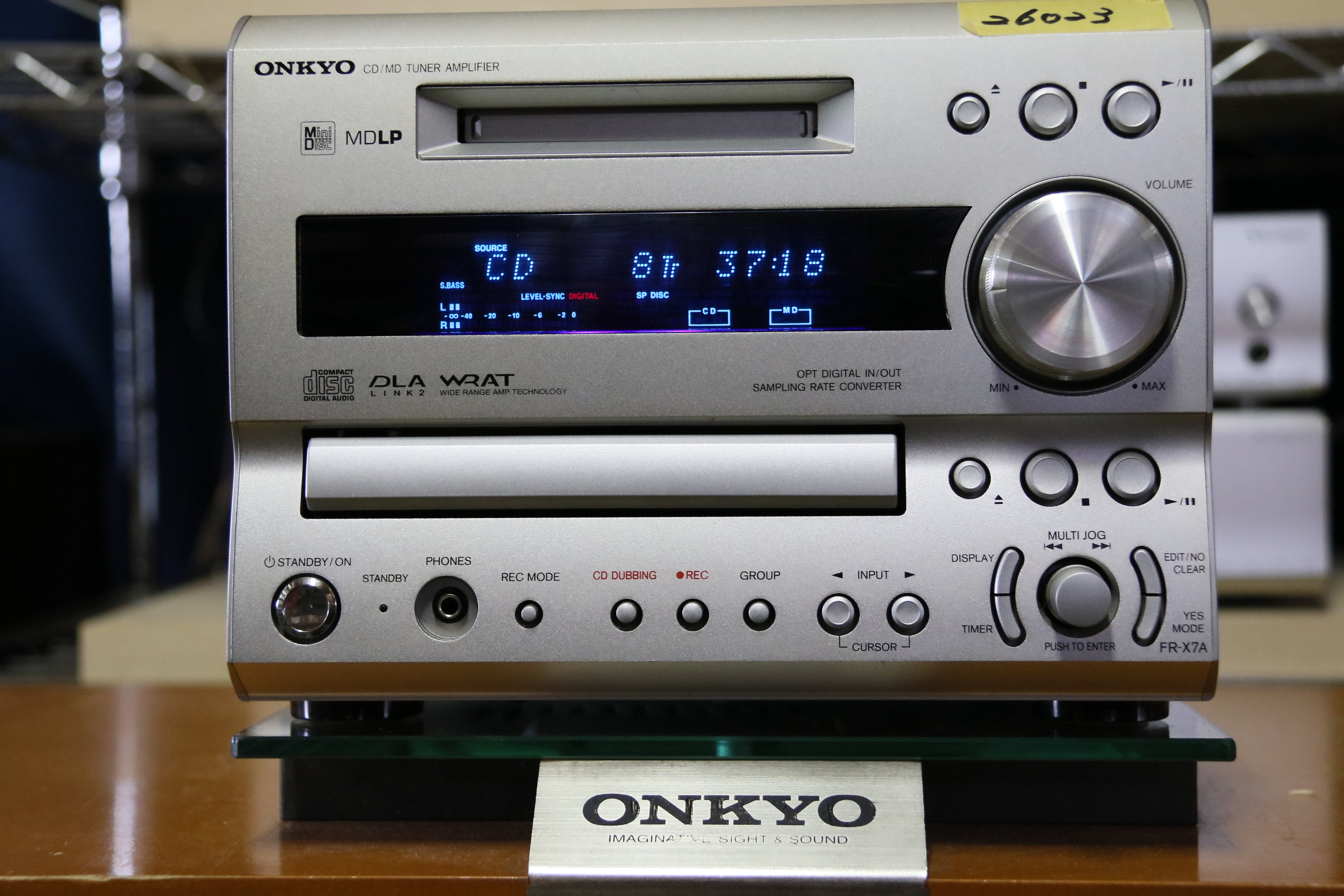 ミニコンポの代表機！】ONKYO FR-X7A ユニット単体 CD/MD/ﾁｭﾅ/ｱﾝﾌﾟ（管