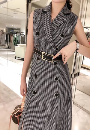 レディース 秋 秋物 ロングワンピース チェック かっこいい お洒落 カジュアル きれいめ 大き目サイズ 大きめ おでかけ おしゃれ Antoinette