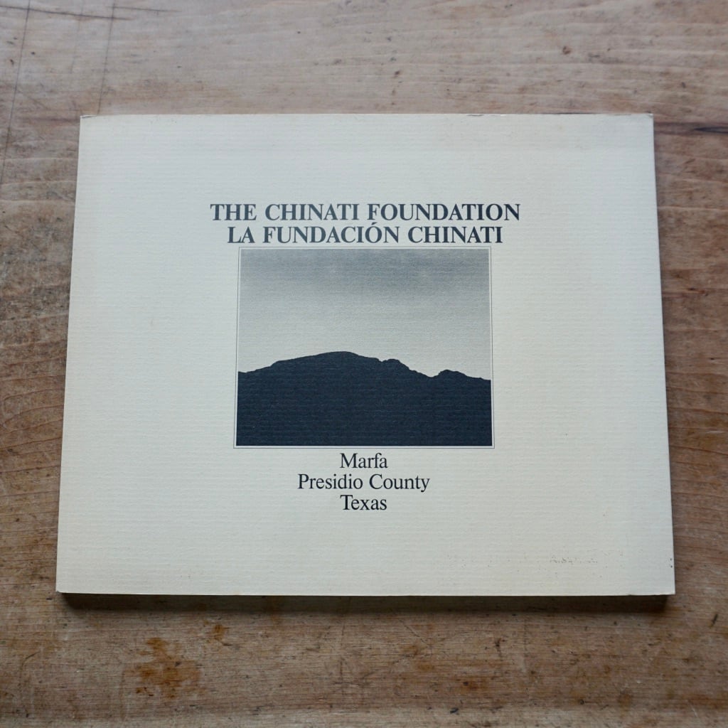 【絶版洋中古書】ドナルド・ジャッド CHINATI FOUNDATION MARFA PRESIDIO COUNTY TEXAS DONALD JUDD 1987　  [310195026]