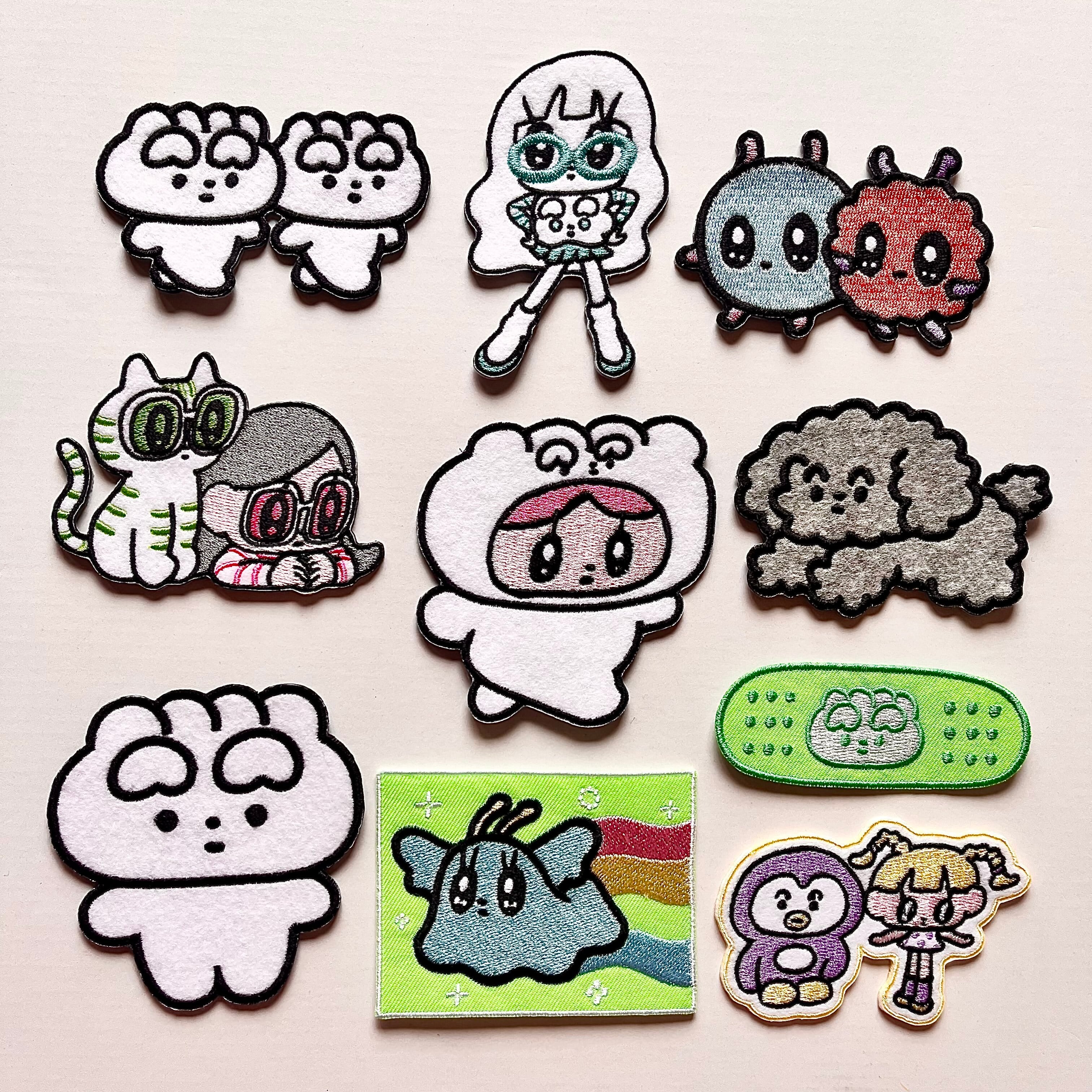 モニョチタポミチ 【PATCH&PLAY】ミョ〜クシャ〜・テリャ〜 刺繍