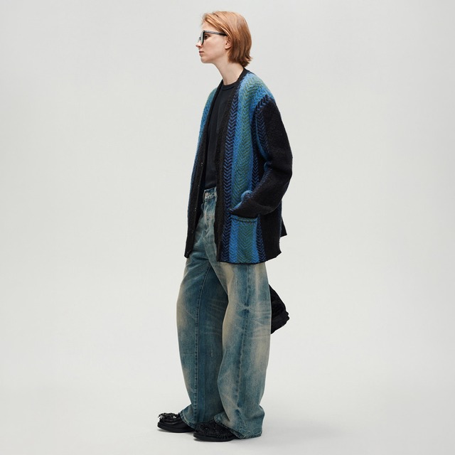 Brushed gradient cardigan A00270