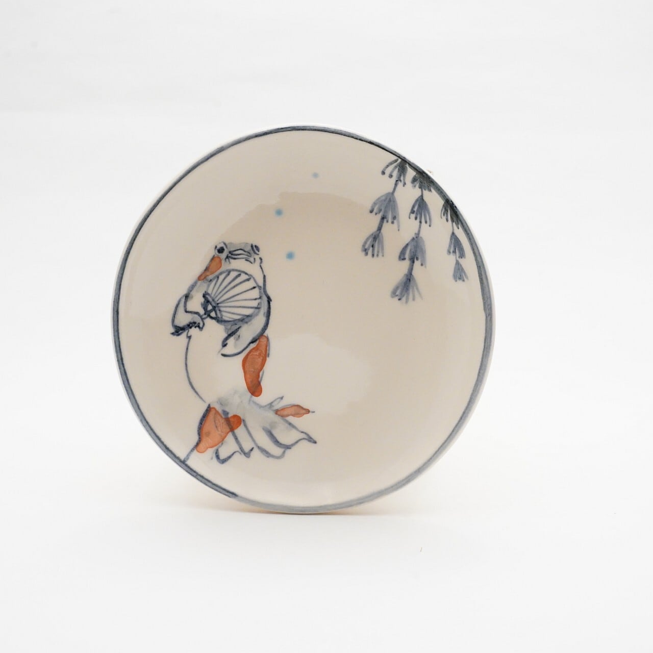 【陶彩工房Canoe】「おひとりさま」4寸皿 23-A