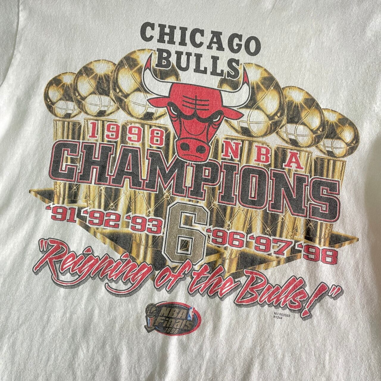 90年代 NBA 6 CHAMPIONS 1998 シカゴブルズ チームロゴ ...