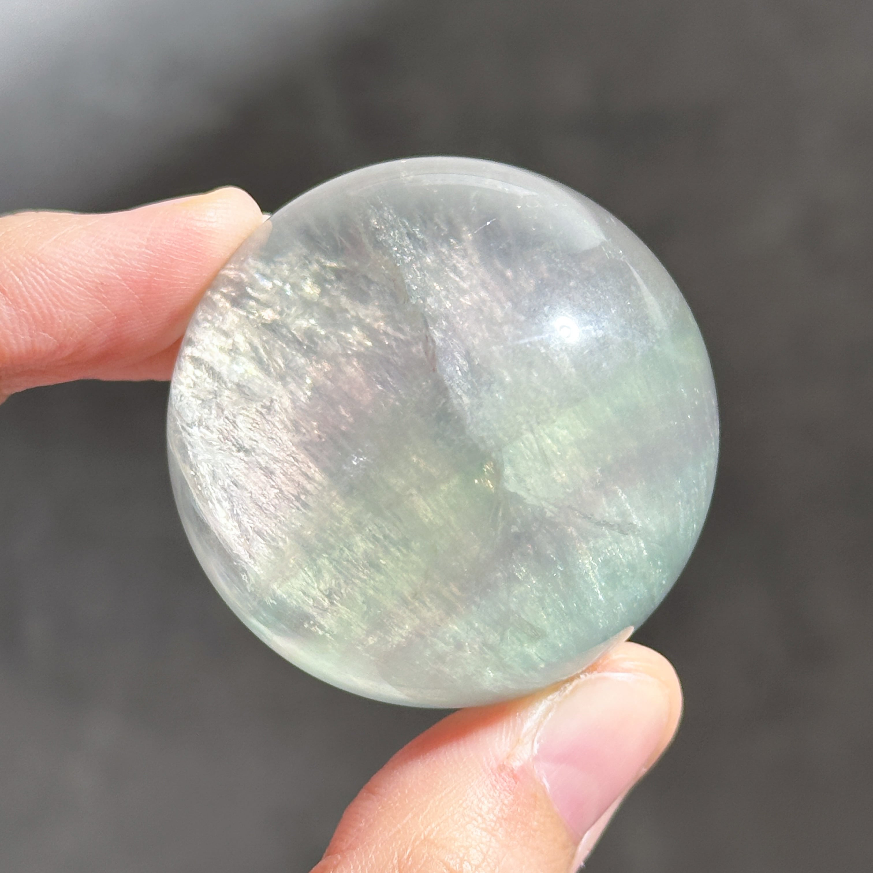 レインボーフローライト スフィア（丸玉)02◇ Rainbow Fluorite Sphere