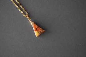 【ゴールド】7月カーネリアンコッパーのネックレス