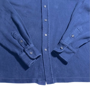 vintage POLO by Ralph Lauren navy pile shirt