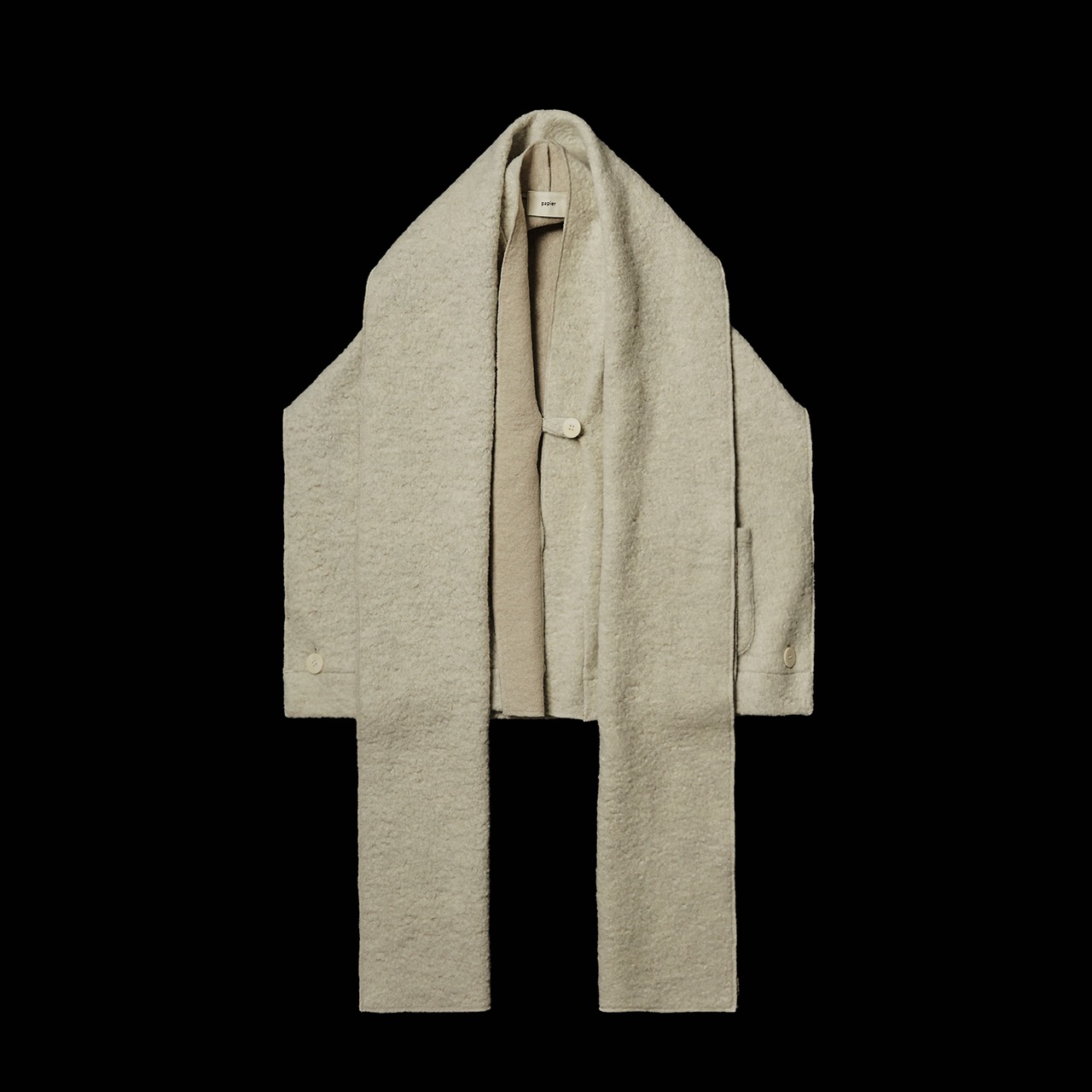 Muffler Poncho/ivory