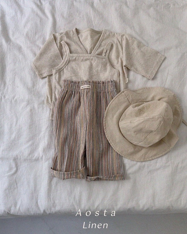 【予約/送料無料】Aosta/Cool Linen Pants