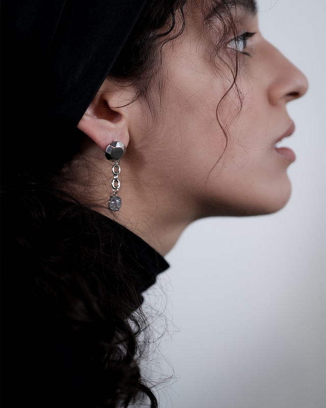 【Daiya chain】 earring & pierce / silver