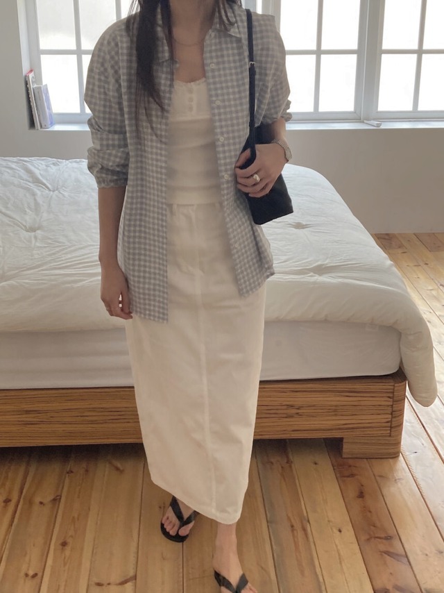 (予約) TOUST / Eto chaeck shirt 1color