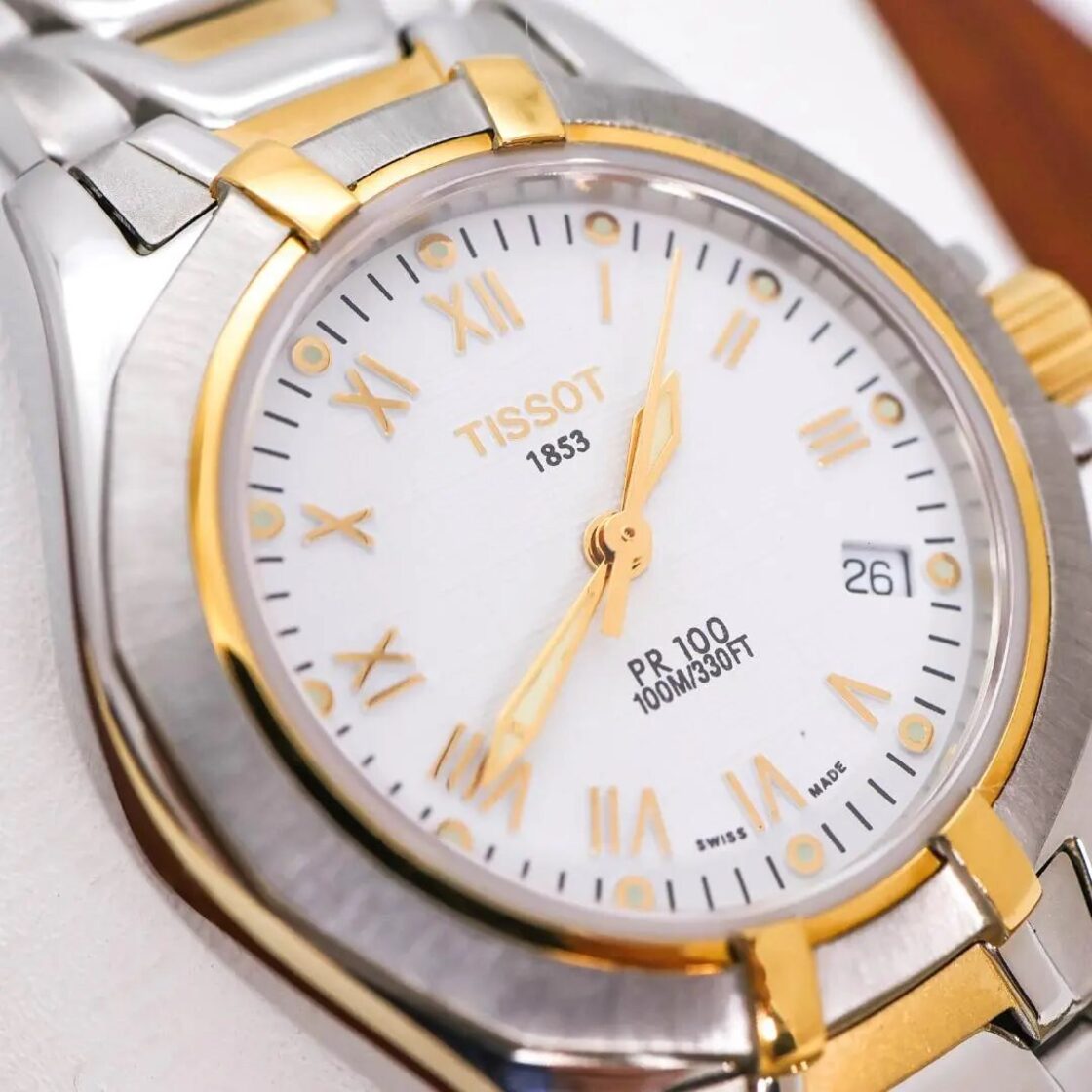 ◇美品 稼働 TISSOT 腕時計 1853 PR100 デイト 新品電池 b | Pay ID