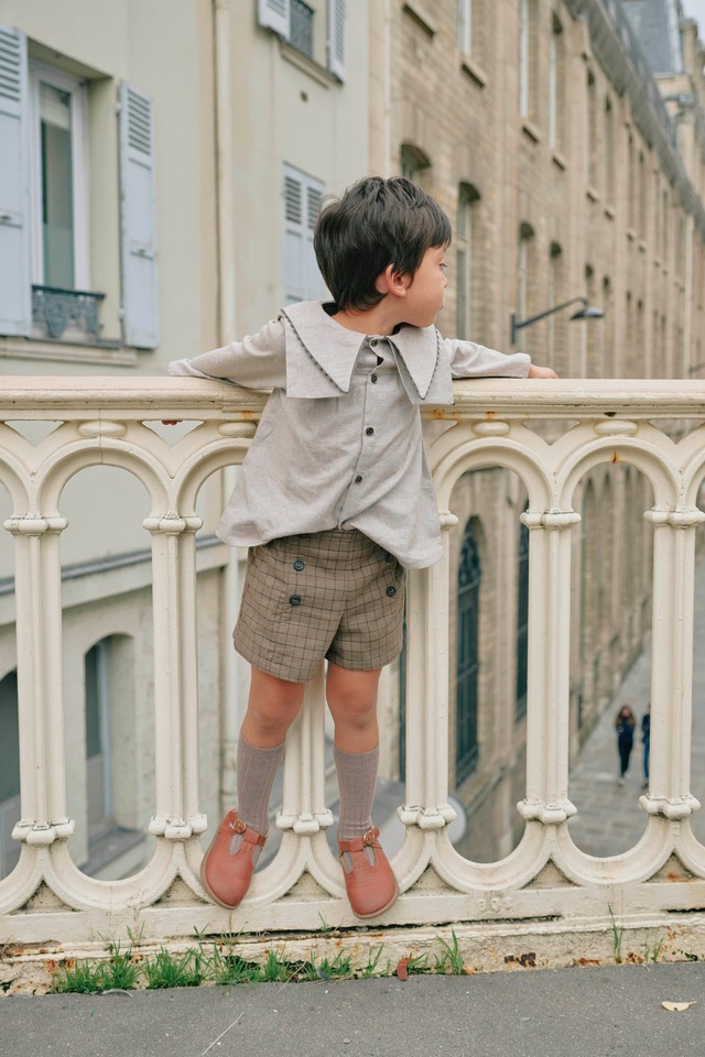 ご予約【MaisonMarelle】送料無料Shirt DUC- flannel beige