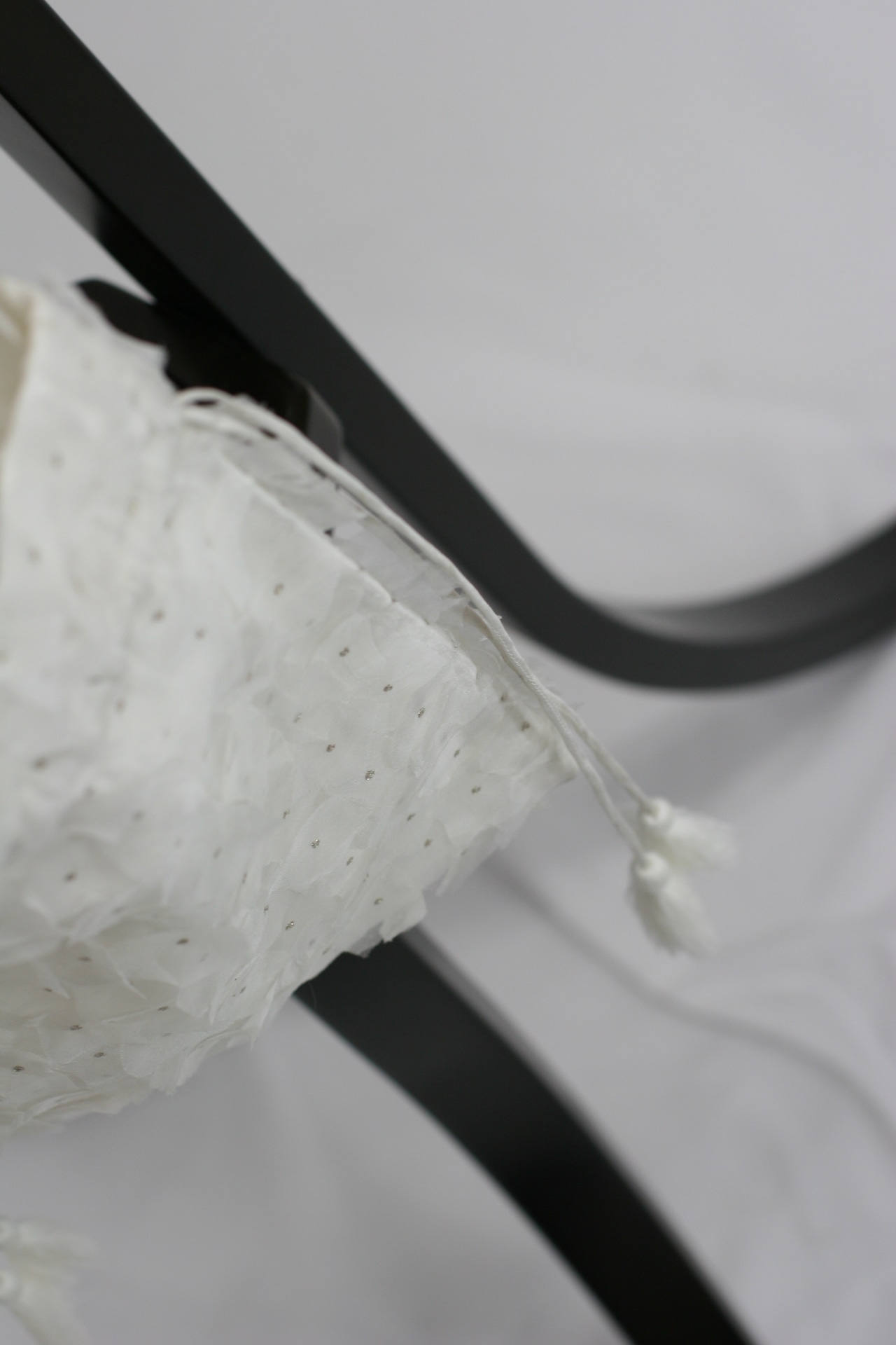 【BUNON】 Organdy & Embroidery Sholder Bag / Black・White (BN2572)