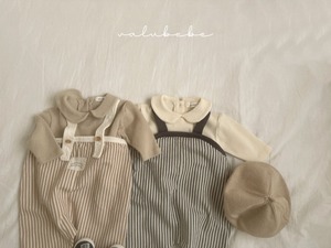 【valu bebe】バケットサロペット ブラック 60~80cm 240836
