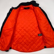 RLX RALPH LAUREN ラルフローレン レザーパッチ付き ダウン キルティングジャケット サイズ S(170/92A) /ネイビー/メンズ