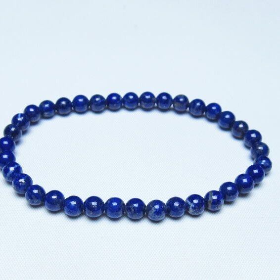 ラピスラズリ ブレスレット 5mm 一点物 メール便可 [M便 1/10] 111-48329
