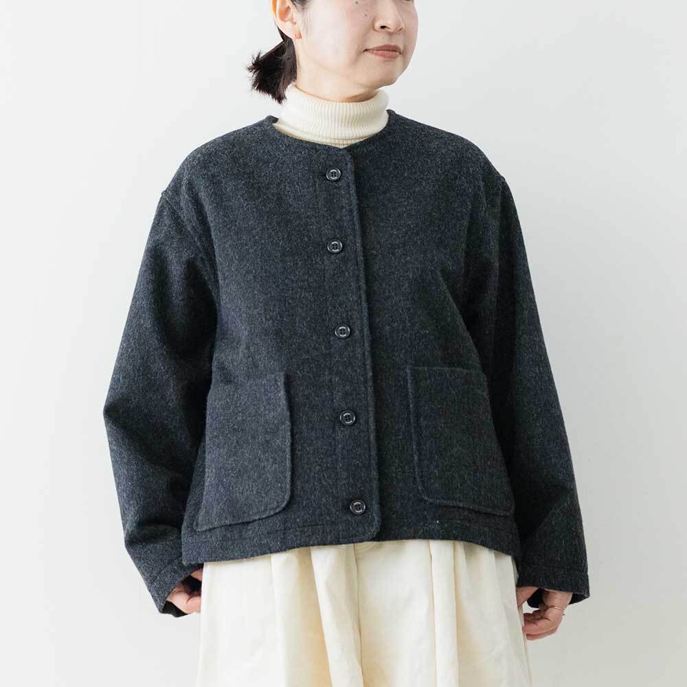 ジャケット・アウター UMI Midi Umi ノーカラーショートジャケット | LASQ store | ラスクストア