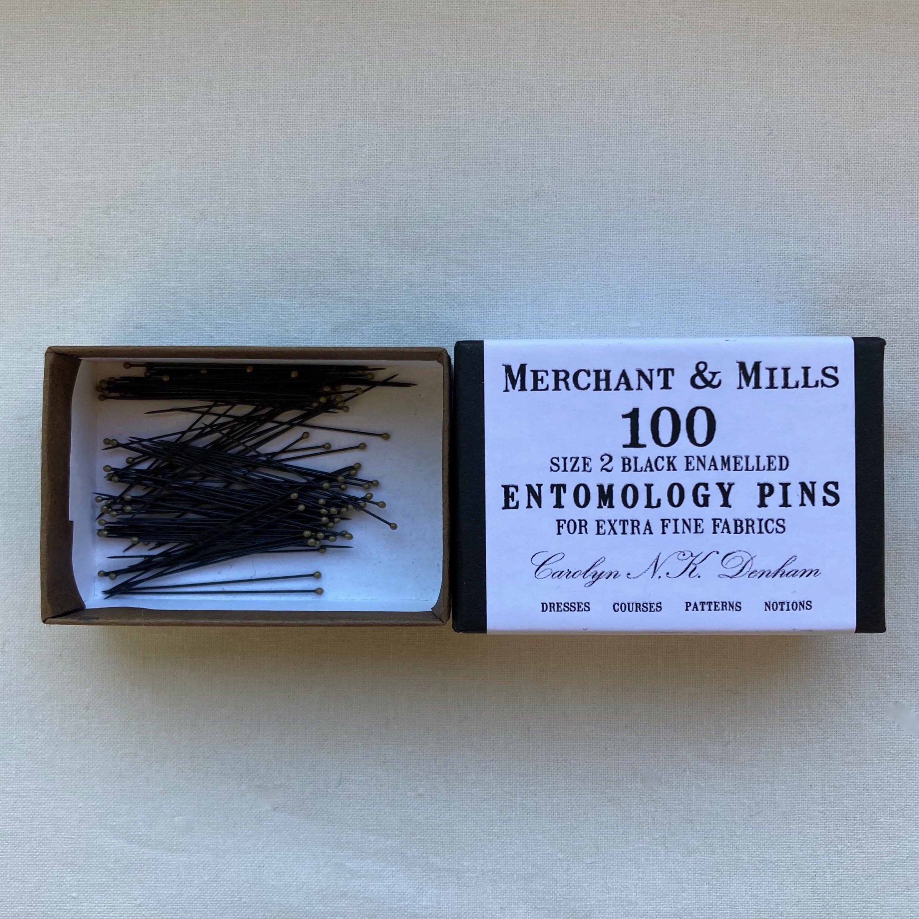 Merchant & Mills / entomology pins | 糸と樹