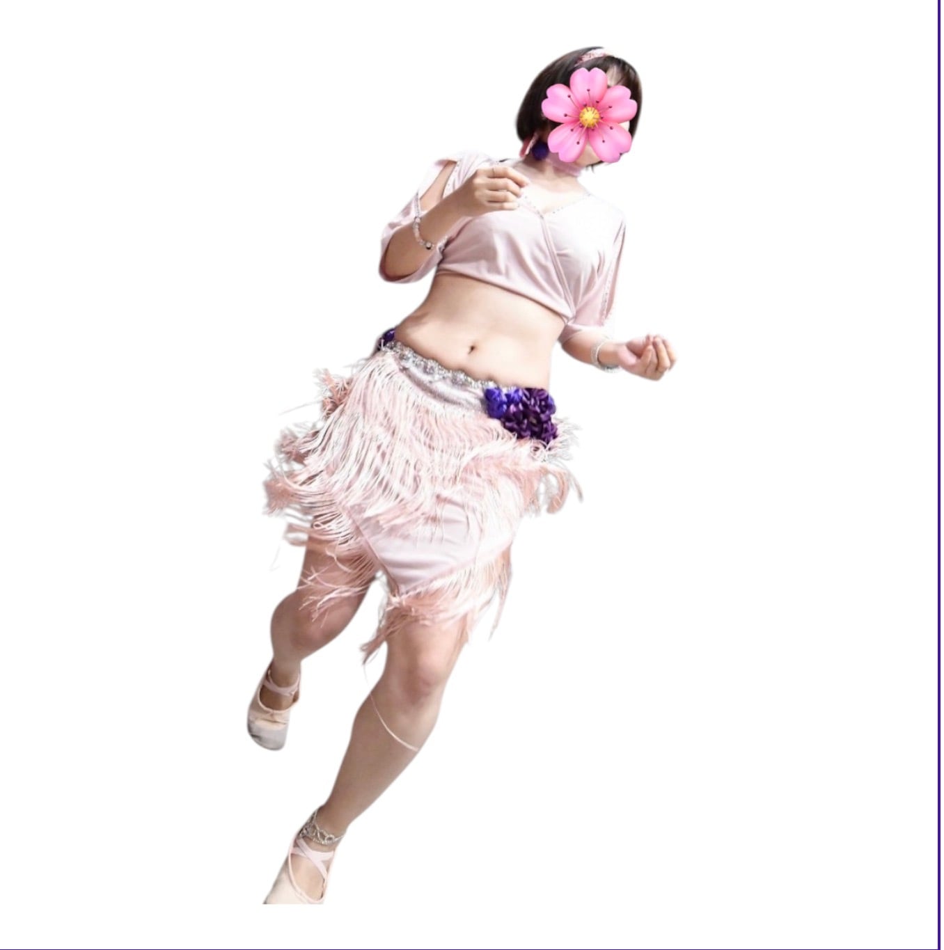 ベリーダンスドラムソロ V ネックダンス服サルササンバ衣装プラス