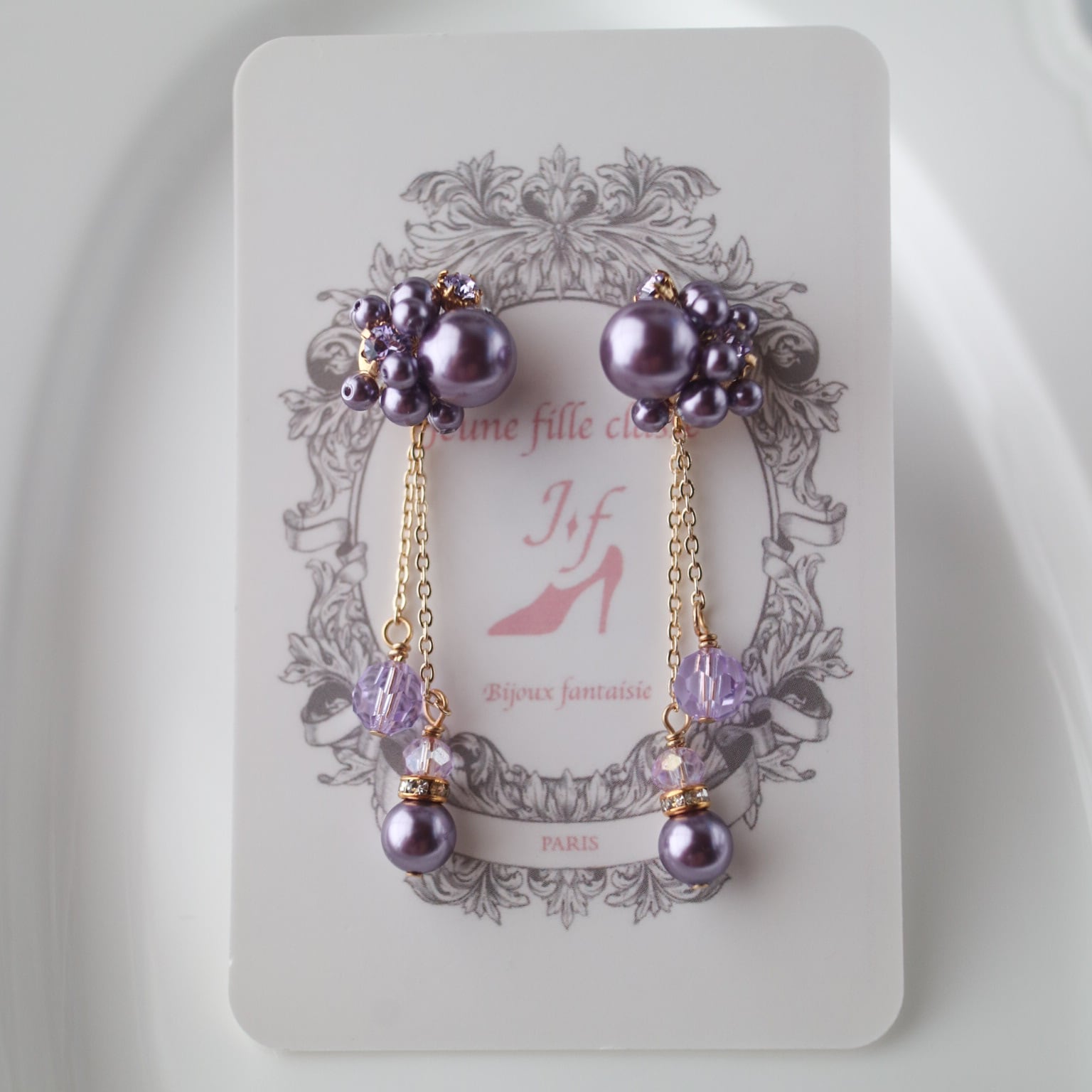 — Petite Élégance — ラベンダーカラー｜ピアス＆イヤリング