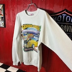 90s USA製 Hanes GOODGUYS アメ車スウェット ヴィンテージ ラグラン