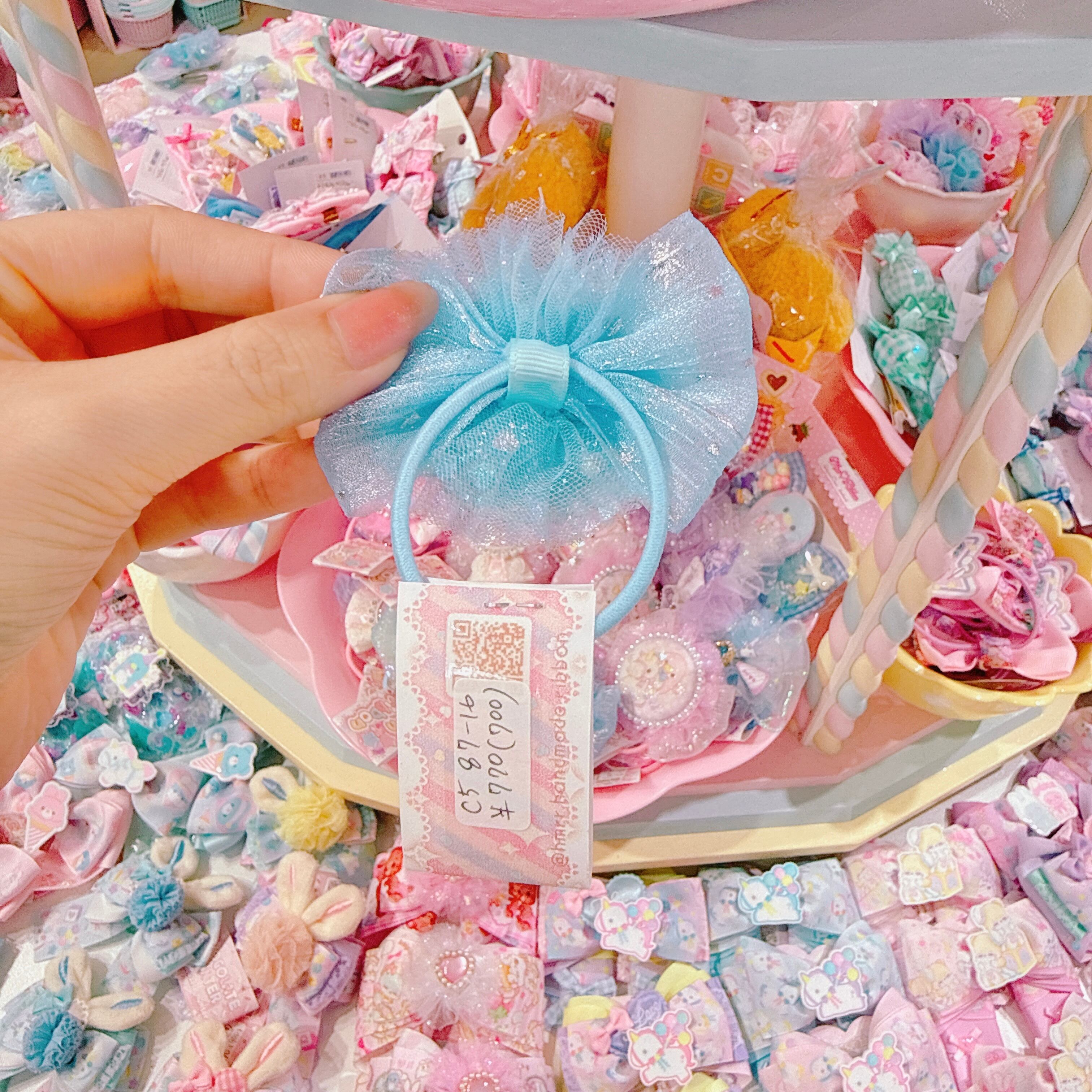 【C5】87-16くるみボタンヘアゴム