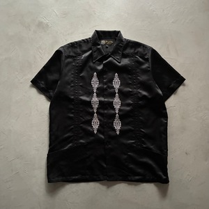 -Dragonfly- 2tone poly Cuba shirt