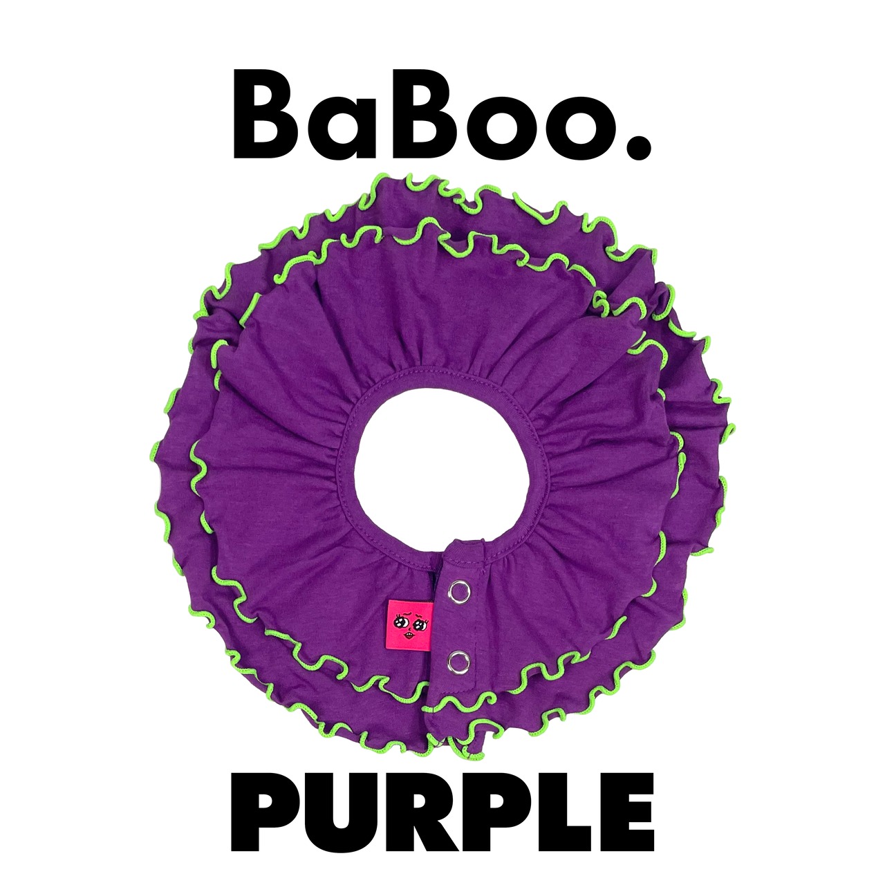 Baboo BiB - Purple×Light Green Line
