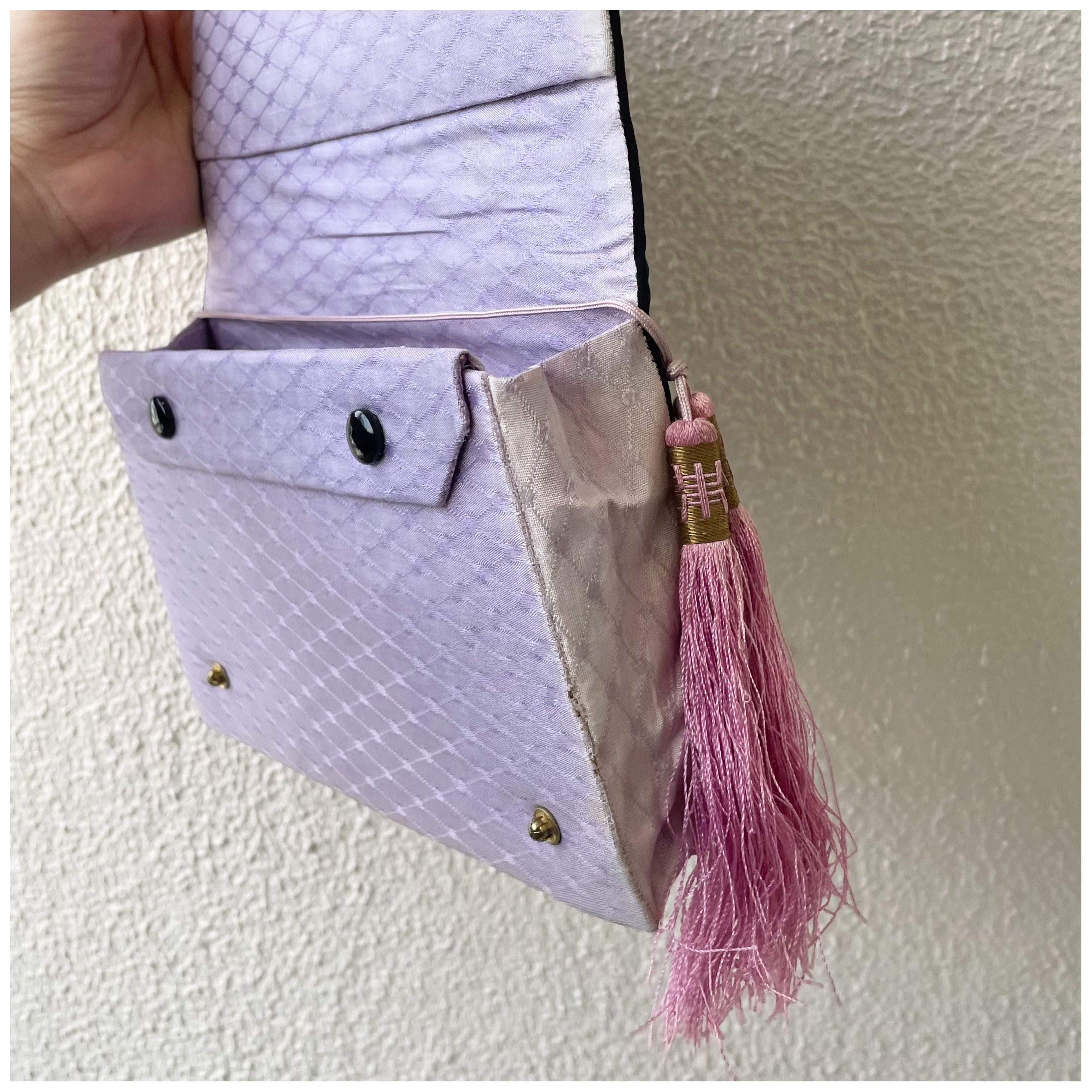 フランス買付 ヴィンテージ アンティーク クラッチバッグ 手刺繍