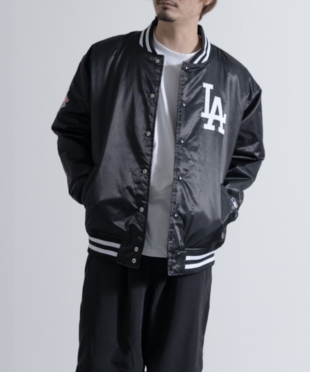 MLB　Los Angeles　Dodgers　FANATICS/MLB-　SATIN JACKET　サテンジャケット BLACK