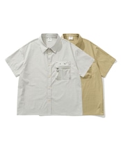ジップポケットオーバーサイズ半袖シャツ S0477