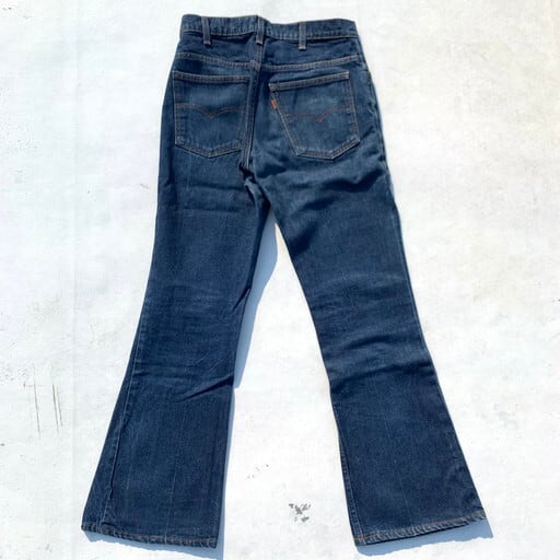 80's Levi's リーバイス 646-0217 ベルボトムデニム フレア 刻印532 82年 セミオートマチックジッパー オレンジタブ  スモールe 濃紺 ハチノス W30~W31 USA製 希少 ヴィンテージ BA-983 RM1352H | agito vintage powered  by 