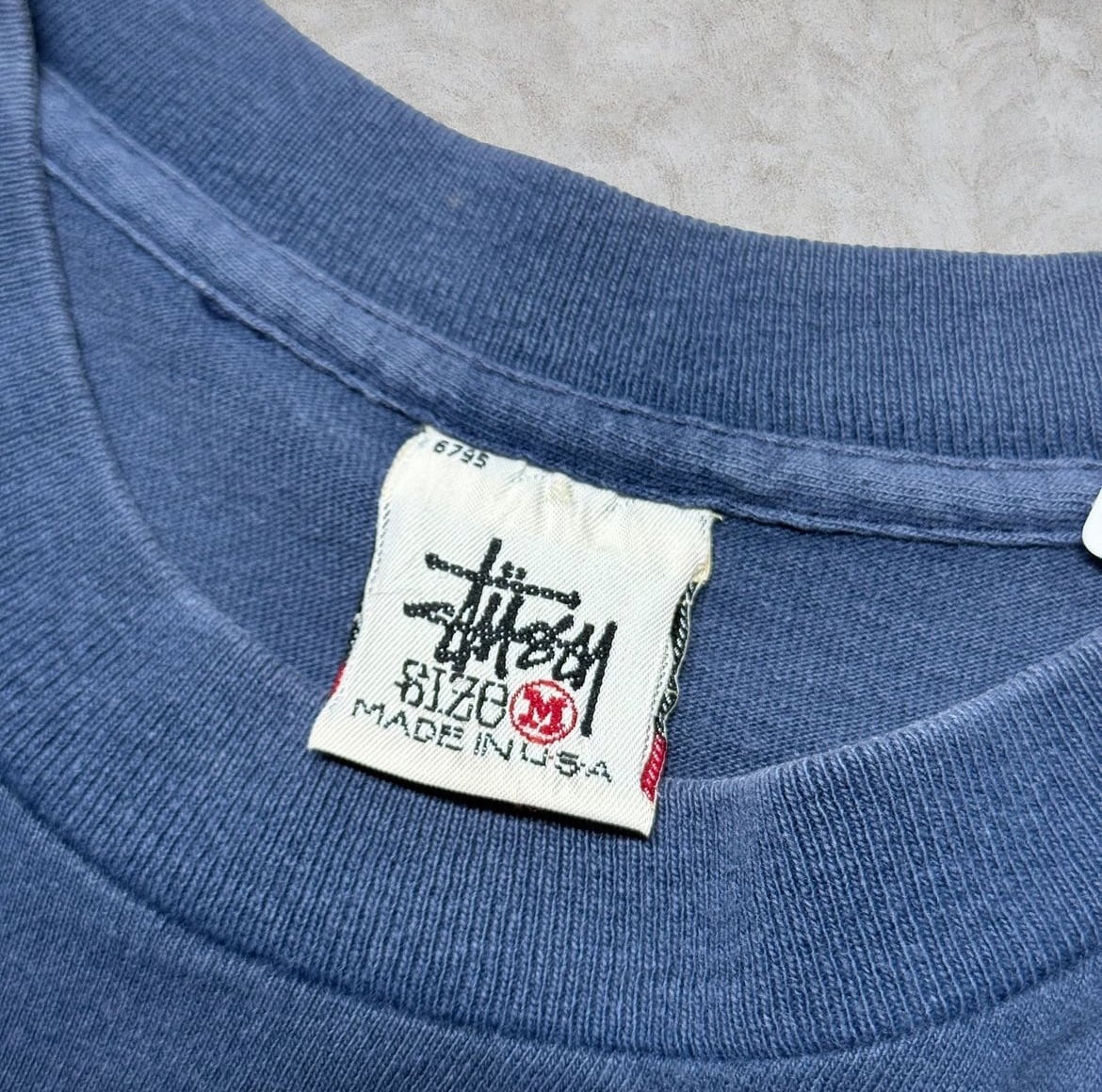 90's old stussy Design Tee “白タグ” “シャドーマン”【高円寺 90's old stussy Design Tee “白タグ” “シャドーマン”【高円寺